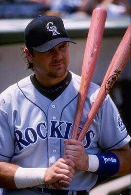 20 Jul 1997:  Larry Walker of the Colorado Rockies during the Rockies 9-5 win over the Chicago Cubs at Wrigley Field in Chicago, Illinois. Mandatory Credit: Jonathan Daniel  /Allsport