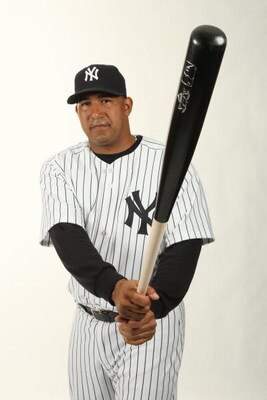 TAMPA, FL - FEBRUARY 19:  Jose Molina #26 of the New York Yankees poses during Photo Day on February 19, 2009 at Legends Field in Tampa, Florida. (Photo by Nick Laham/Getty Images)