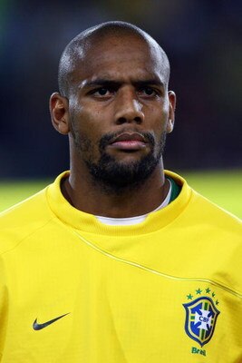 JOHANNESBURG, SOUTH AFRICA - JUNE 25:  Maicon of Brazil looks on prior to the FIFA Confederations Cup Semi Final match beween Brazil and South Africa at Ellis Park on June 25, 2009 in Johannesburg, South Africa.  (Photo by Alex Livesey/Getty Images)
