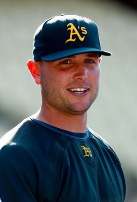 LOS ANGELES, CA - JUNE 16:  Matt Holliday #5 of the Oakland Athletics takes batting practice prior to the game against the Los Angeles Dodgers at Dodger Stadium on June 16, 2009 in Los Angeles, California.  (Photo by Jeff Gross/Getty Images)