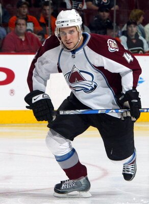 PHILADELPHIA - DECEMBER 16:  John-Michael Liles #4 of the Colorado Avalanche skates against the Philadelphia Flyers on December 16, 2008 at Wachovia Center in Philadelphia, Pennsylvania. The Flyers defeated the Avalanche 5-2.  (Photo by Jim McIsaac/Getty 