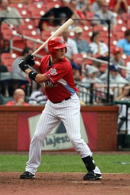 ST. LOUIS, MO - JULY 12:  U.S. Futures All-Star Tyler Flowers of the Chicago White Sox bats during the 2009 XM All-Star Futures Game at Busch Stadium on July 12, 2009 in St. Louis, Missouri. (Photo by Elsa/Getty Images)