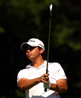DUBLIN, OH - JUNE 05:  Jason Day of Australia watches his tee shot on the 14th hole during the second round of the Memorial Tournament at the Muirfield Village Golf Club on June 5, 2009 in Dublin, Ohio.  (Photo by Scott Halleran/Getty Images)