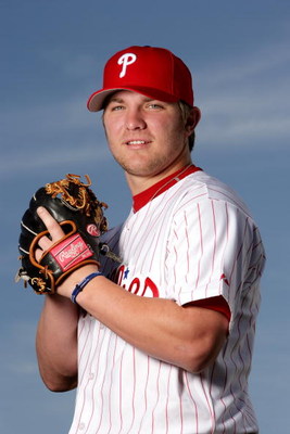 CLEARWATER, FL - FEBRUARY 24:  Kyle Drabek of the Philadelphia Phillies poses during Photo Day on February 24, 2007 at Brighthouse Networks Field in Clearwater, Florida. (Photo by Al Bello/Getty Images)