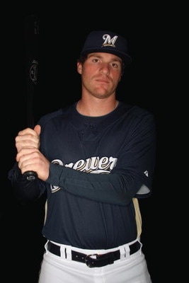 MARYVALE, AZ - FEBRUARY 19: Mat Gamel of the Milwaukee Brewers poses during photo day at the Brewers spring training complex on February 19, 2009 in Maryvale, Arizona. (Photo by Ronald Martinez/Getty Images)