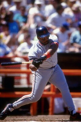 1991:  Cecil Fielder of the Detroit Tigers swings at a pitch during a game against the California Angels in Anaheim, California. Mandatory Credit: Ken Levine  /Allsport