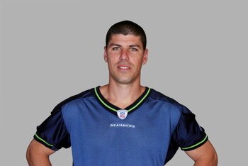 SEATTLE - 2008:  Olindo Mare of the Seattle Seahawks poses for his 2008 NFL headshot at photo day in Seattle, Washington.  (Photo by Getty Images)