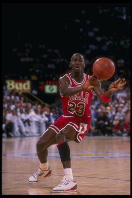 1988-1989:  Guard Michael Jordan of the Chicago Bulls. Mandatory Credit: Otto Greule Jr.  /Allsport