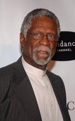 NEW YORK - NOVEMBER 16:  Retired NBA great Bill Russell arrives for the Sundance Channel and Grey Goose Entertainment celebration of the launch of the television series 'Iconoclasts' at Helen Mills Theater November 16, 2005 in New York City.  (Photo by Br