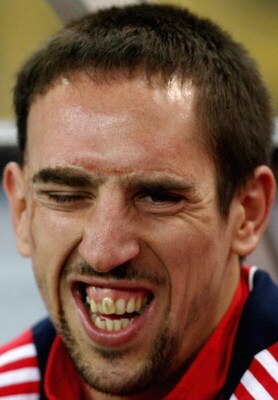 PARIS - NOVEMBER 19:  Franck Ribery of France looks on ahead of the International Friendly between France and Uruguay at the Stade de France on November 19, 2008 in Paris, France.  (Photo by Hamish Blair/Getty Images)