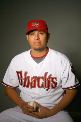 TUCSON, AZ - FEBRUARY 19:  Hector Ambriz of the Arizona Diamondbacks poses during photo day at the Diamondbacks spring training complex on February 19, 2009 in Tuscon, Arizona. (Photo by Matthew Stockman/Getty Images)