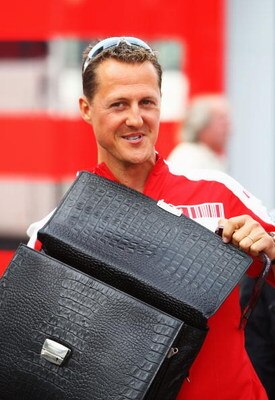 BARCELONA, SPAIN - MAY 09:  Former Ferrari F1 World Champion Michael Schumacher of Germany is seen in the paddock following qualifying for the Spanish Formula One Grand Prix at the Circuit de Catalunya on May 9, 2009 in Barcelona, Spain.  (Photo by Clive 