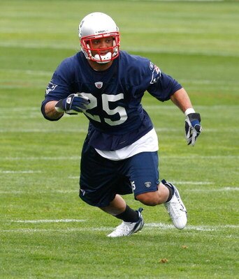 FOXBOROUGH - MAY 2: Patrick Chung #25 participates in a drill during the New England Patriots Minicamp at Gillette Stadium May 2, 2009 in Foxborough, Massachusetts. (Photo by Jim Rogash/Getty Images)