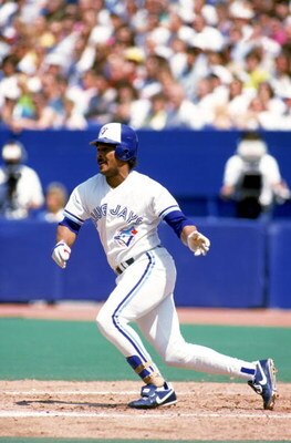 TORONTO - 1990:  George Bell #11 of the Toronto Blue Jays swings at a pitch during a 1990 game at Skydome in Toronto, Ontario, Canada. (Photo by Rick Stewart/Getty Images)