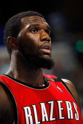 NEW ORLEANS - NOVEMBER 14: Greg Oden #52 of the Portland Trail Blazers looks on during the game against the New Orleans Hornets at the New Orleans Arena on November 14, 2008 in New Orleans, Louisiana. The Hornets defeated the Trail Blazers 87-82. NOTE