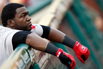 ARLINGTON, TX - JULY 20:  Designated hitter David Ortiz #34 of the Boston Red Sox on July 20, 2009 at Rangers Ballpark in Arlington, Texas.  (Photo by Ronald Martinez/Getty Images)