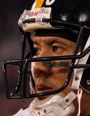 BALTIMORE - DECEMBER 14:  Hines Ward #86 of the Pittsburgh Steelers looks on against the Baltimore Ravens on December 14, 2008 at M&T Bank Stadium in Baltimore, Maryland. The Steelers defeated the Ravens 13-9.  (Photo by Jim McIsaac/Getty Images)