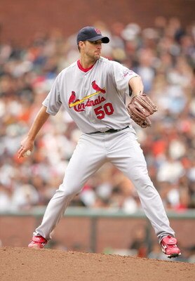 SAN FRANCISCO - MAY 31:  Adam Wainwright #50 of the St. Louis Cardinals pitches against the San Francisco Giants at AT&T Park on May 31, 2009 in San Francisco, California.  (Photo by Ezra Shaw/Getty Images)
