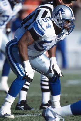 2 Dec 2001:  Linebacker Barrett Green #54 of the Detroit Lions waits for the snap during the NFL game against the Chicago Bears at Soldier Field in Chicago, Illinois.  The Bears defeated the Lions 13-10.  Mandatory Credit: Jonathan Daniel/Getty Images