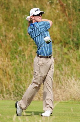 TURNBERRY, SCOTLAND - JULY 16:  Hunter Mahan of USA tees off on the 12th hole during round one of the 138th Open Championship on the Ailsa Course, Turnberry Golf Club on July 16, 2009 in Turnberry, Scotland.  (Photo by Stuart Franklin/Getty Images)