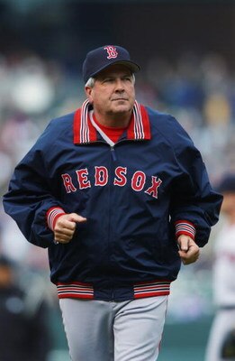 BALTIMORE - APRIL 5:  Manager Grady Little of the Boston Red Sox jogs on the field during the game against the Baltimore Orioles at Oriole Park at Camden Yards on April 5, 2003 in Baltimore, Maryland.  The Orioles defeated the Red Sox 2-1.  (Photo by Doug