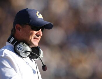 BERKELEY, CA - SEPTEMBER 15:  Head coach Jeff Tedford of California looks on against Louisiana Tech during a NCAA football game on September 15, 2007 at Memorial Stadium in Berkeley, California.  (Photo by Jed Jacobsohn/Getty Images)