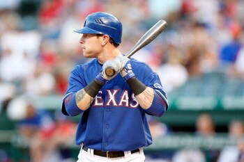 ARLINGTON, TX - JULY 17:  Centerfielder Josh Hamilton #32 of the Texas Rangers on July 17, 2009 at Rangers Ballpark in Arlington, Texas.  (Photo by Ronald Martinez/Getty Images)
