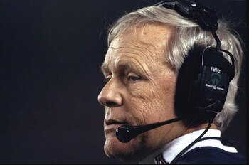 30 Dec 1998: A portrait of head coach Dick Tomey of the Arizona Wildcats as he watches from the sidelines during the Holiday Bowl against the Nebraska Cornhuskers at the Qualcomm Stadium in San Diego, California. Arizona defeated Nebraska 23-20. Mandatory