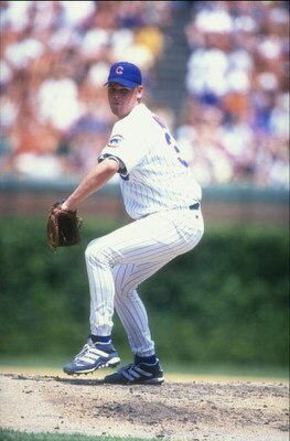 26 Jul 1998:  Pitcher Kerry Wood #34 of the Chicago Cubs in action during a game against the New York Mets at Wrigley Field in Chicago, Illinois. The Cubs defeated the Mets 3-1. Mandatory Credit: Jonathan Daniel  /Allsport