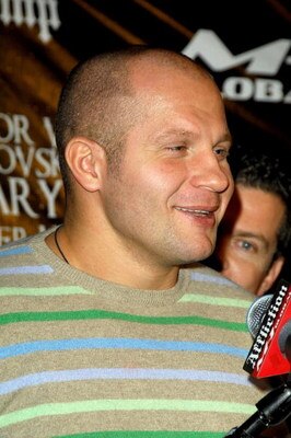 NEW YORK - JANUARY 20:  Heavyweight mixed martial arts champion Fedor 'The Last Emperor' Emelianenko of Russia attends the 'Day of Reckoning' press conference at Trump Tower January 20, 2009 in New York City.  (Photo by Joe Corrigan/Getty Images)