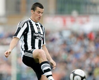 TALLAGHT, IRELAND - JULY 11: Joey Barton of Newcastle in action  during the pre-season friendly match between Shamrock Rovers and Newcastle United at the Tallaght Stadium on July 11, 2009 in Tallaght, Ireland. (Photo by Patrick Bolger/Getty Images)