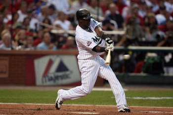 ST. LOUIS, MO - JULY 14:  National League All-Star Hanley Ramirez of the Florida Marlins bats during the 2009 MLB All-Star Game at Busch Stadium on July 14, 2009 in St Louis, Missouri. (Photo by Dilip Vishwanat/Getty Images)