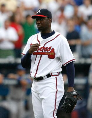 ATLANTA - AUGUST 01:  Pitcher Rafael Soriano #39 of the Atlanta Braves against the Los Angeles Dodgers on August 1, 2009 at Turner Field in Atlanta, Georgia.  (Photo by Kevin C. Cox/Getty Images)