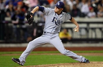 NEW YORK - JUNE 19:  J.P. Howell #39 of the Tampa Bay Rays throws a pitch against the New York Mets on June 19, 2009 at Citi Field in the Flushing neighborhood of the Queens borough of New York City.  (Photo by Jim McIsaac/Getty Images)
