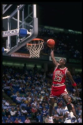 1991-92: Guard Michael Jordan of the Chicago Bulls.