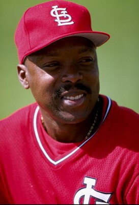23 Feb 1998:  Vince Coleman #29 of the St. Louis Cardinals during Spring Training at Roger Dean Stadium in Jupiter, Florida. Mandatory Credit: Tom Hauck  /Allsport