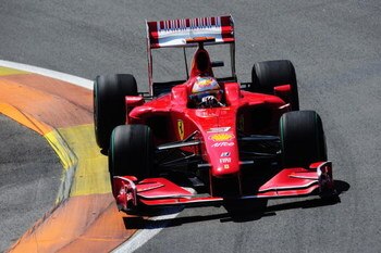 VALENCIA, SPAIN - AUGUST 23:  Luca Badoer of Italy and Ferrari drives during the European Formula One Grand Prix at the Valencia Street Circuit on August 23, 2009, in Valencia, Spain.  (Photo by Clive Mason/Getty Images)