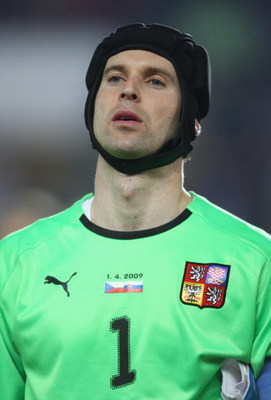 PRAGUE, CZECH REPUBLIC - APRIL 01:  A portrait of Petr Cech of Czech Republic during the FIFA 2010 World Cup qualifier between Czech Republic and Slovakia at the Axa Arena on April 1, 2009  in Prague, Czech Republic.  (Photo by Jamie McDonald/Getty Images