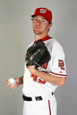 VIERA, FL - FEBRUARY 21:  Colin Balester #49 of the Washington Nationals poses during photo day at Roger Dean Stadium on February 21, 2009 in Viera, Florida.  (Photo by Doug Benc/Getty Images)