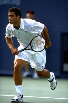12 Sep 1998:  Pete Sampras of the USA in action at the US Open at Flushing Meadow in New York, America. \ Mandatory Credit: Gary M Prior/Allsport