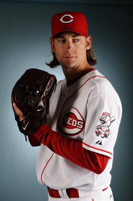 SARASOTA, FL - FEBRUARY 22:  Bronson Arroyo of the Cincinnati Reds poses for a portrait during the spring training photo day on February 22, 2008 at Ed Smith Stadium in Sarasota, Florida.  (Photo by Robert Laberge/Getty Images)