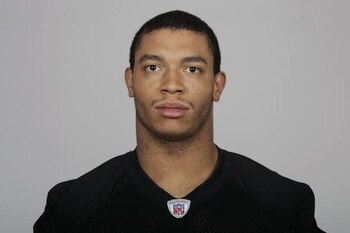 OAKLAND, CA - 2009:  Desmond Bryant of the Oakland Raiders poses for his 2009 NFL headshot at photo day in Oakland, California.  (Photo by NFL Photos)   