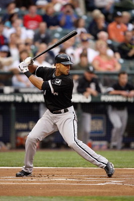 SEATTLE - AUGUST 12: Alex Rios #51 of the Chicago White Sox bats during the game against the Seattle Mariners on August 12, 2009 at Safeco Field in Seattle, Washington. (Photo by Otto Greule Jr/Getty Images)