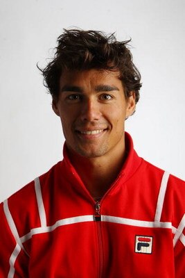 NEW YORK - AUGUST 27: Fabio Fognini of Italy poses for a US Open headshot at the USTA Billie Jean King National Tennis Center on August 27, 2009 in the Flushing neighborhood of the Queens borough of New York City. (Photo by Mike Stobe/Getty Images for ATP