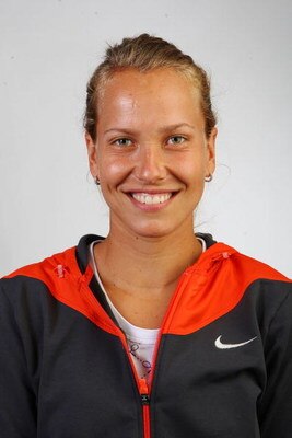 NEW YORK - AUGUST 26: Barbora Zahlavova Stroycova of Czech Republic poses for a US Open headshot at the USTA Billie Jean King National Tennis Center on August 26, 2009 in the Flushing neighborhood of the Queens borough of New York City. (Photo by Mike Sto