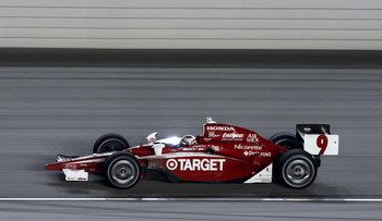 JOLIET, IL- AUGUST 29: Scott Dixon, driver of the #9 Target Chip Ganassi Dallara Honda, on track during the IRL IndyCar Series PEAK Antifreeze & Motor Oil Indy 300 on August 29, 2009 at the Chicagoland Speedway in Joliet, Illinois. (Photo By Donald Mira