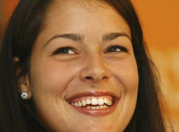 ROME - MAY 12:  Ana Ivanovic of Serbia smiles as she talks to the media during the WTA Sony Ericsson Tennis at the Foro Italico on May 12, 2008 in Rome, Italy.  (Photo by Julian Finney/Getty Images)