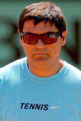 PARIS - MAY 22:  Toni Nadal of Spain, uncle and coach of Rafael Nadal, at practice in preparation for the French Open at Roland Garros on May 22, 2009 in Paris, France.  (Photo by Matthew Stockman/Getty Images)