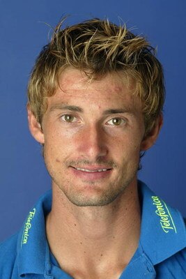 MASON, OH - AUGUST 11:  Juan Carlos Ferrero of Spain poses for a portrait during the Western and Southern Financial Group Masters at the Linder Family Tennis Center on August 11, 2003 in Mason, Ohio. (Photo by Andy Lyons/Getty Images)