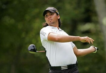 NORTON, MA - SEPTEMBER 07: Jason Day of Australia  hits his drive on the second hole during the final round of the Deutsche Bank Championship at TPC Boston held on September 7, 2009 in Norton, Massachusetts.  (Photo by Michael Cohen/Getty Images)